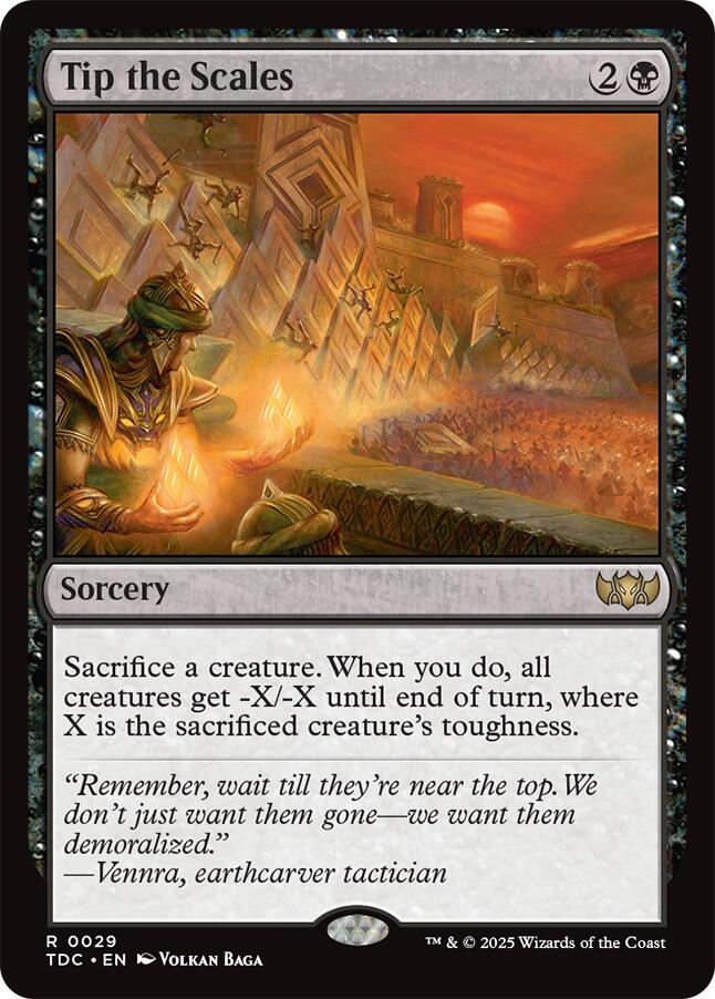 Tip the Scales [Tarkir: Dragonstorm Commander] | Good Games Cannington