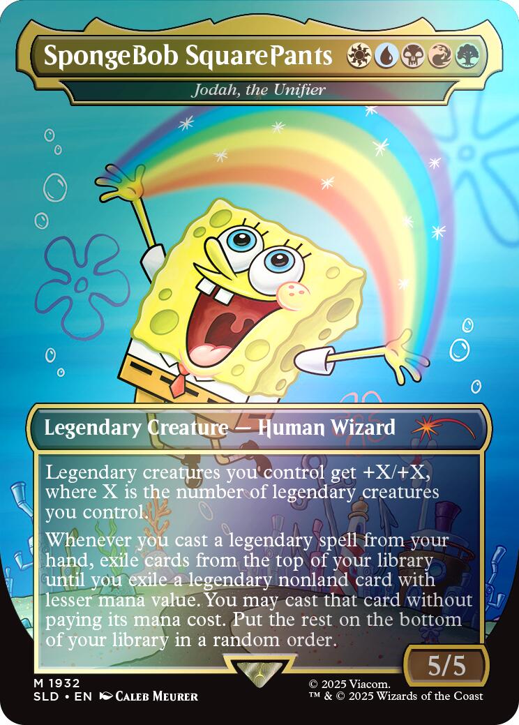 SpongeBob SquarePants - Jodah, the Unifier (Rainbow Foil) [Secret Lair Drop Series] | Good Games Cannington