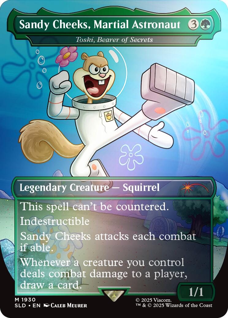Sandy Cheeks, Martial Astronaut - Toski, Bearer of Secrets (Rainbow Foil) [Secret Lair Drop Series] | Good Games Cannington