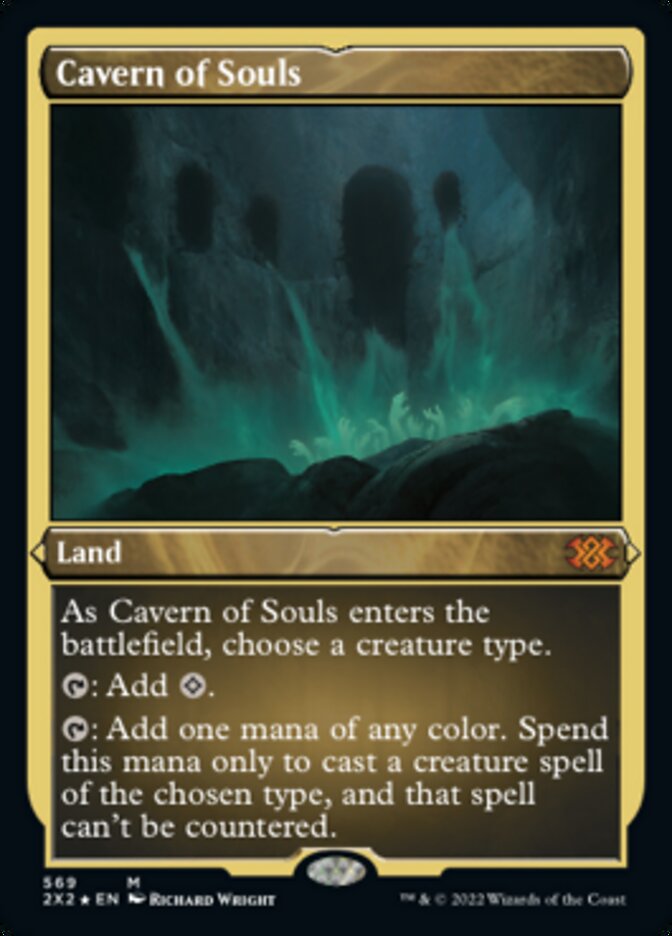 Cavern of Souls (Foil Etched) [Double Masters 2022] | Good Games Cannington