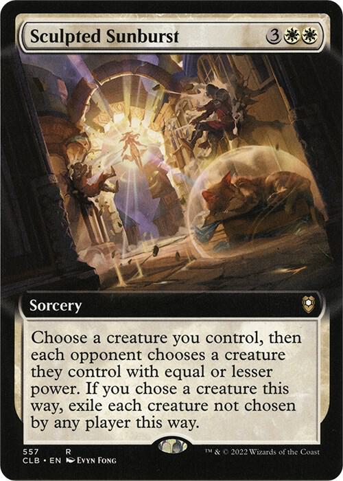 Sculpted Sunburst Extended Art 557 (Commander Legends: Battle for Baldur's Gate)  - Foil | Good Games Cannington