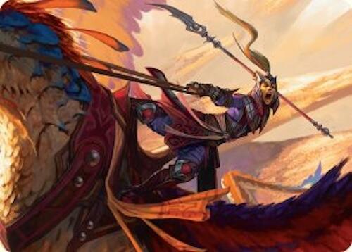 Dragonback Lancer Art Card (3/54) [Tarkir: Dragonstorm Art Series] | Good Games Cannington
