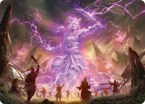 Smile at Death Art Card (4/54) [Tarkir: Dragonstorm Art Series] | Good Games Cannington