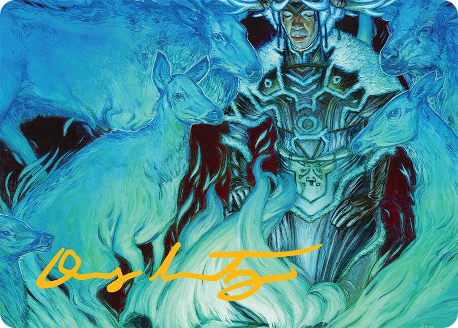 Unending Whisper Art Card (9/54) (Gold-Stamped Signature) [Tarkir: Dragonstorm Art Series] | Good Games Cannington