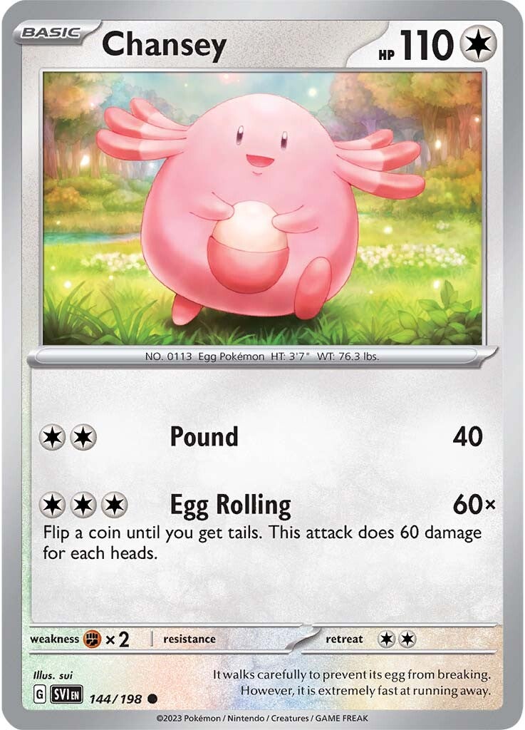 Chansey (144/198) [Scarlet & Violet: Base Set] | Good Games Cannington