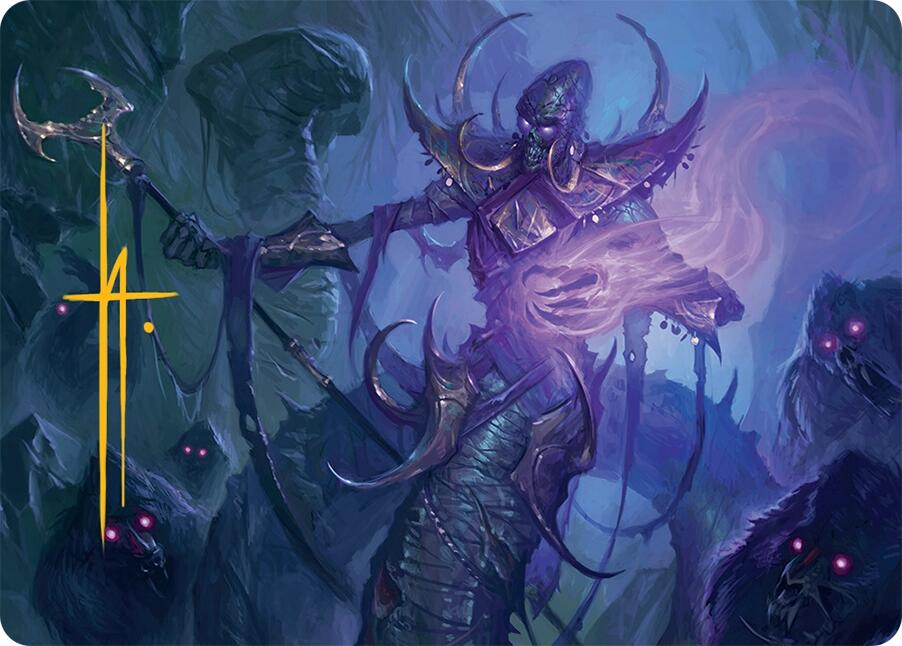 Sidisi, Regent of the Mire Art Card (14/54) (Gold-Stamped Signature) [Tarkir: Dragonstorm Art Series] | Good Games Cannington