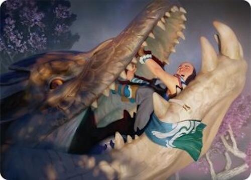 Jaws of Defeat Art Card (53/54) [Tarkir: Dragonstorm Art Series] | Good Games Cannington