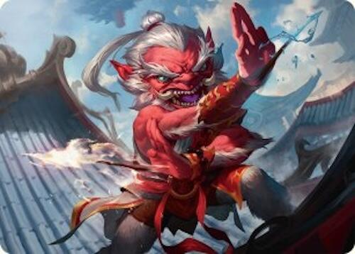 Devoted Duelist Art Card (15/54) [Tarkir: Dragonstorm Art Series] | Good Games Cannington