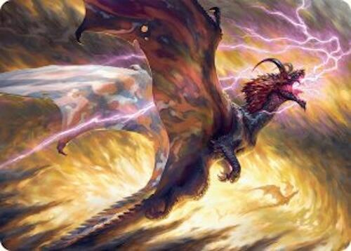 Stormscale Scion Art Card (17/54) [Tarkir: Dragonstorm Art Series] | Good Games Cannington