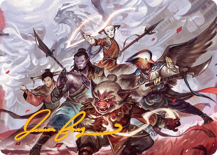 Will of the Jeskai Art Card (54/54) (Gold-Stamped Signature) [Tarkir: Dragonstorm Art Series] | Good Games Cannington