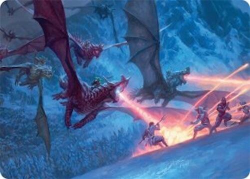 Dragonback Assault Art Card (22/54) [Tarkir: Dragonstorm Art Series] | Good Games Cannington