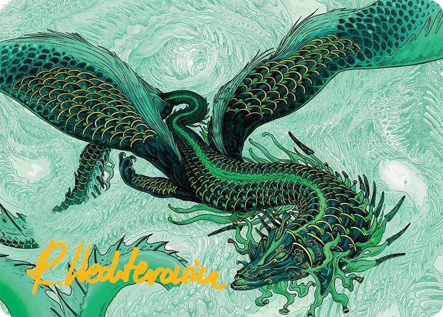 Teval, Arbiter of Virtue Art Card (38/54) (Gold-Stamped Signature) [Tarkir: Dragonstorm Art Series] | Good Games Cannington
