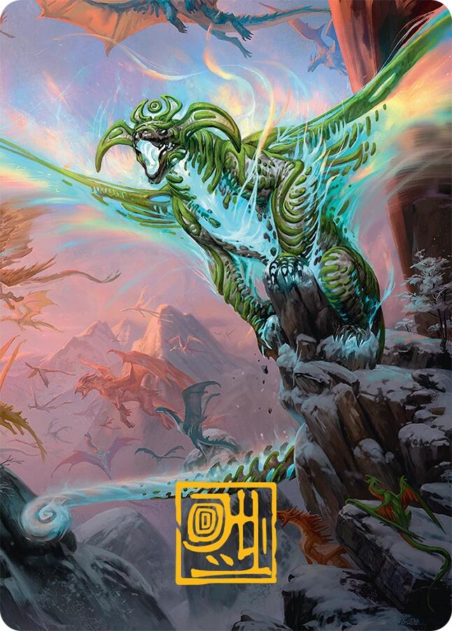 Ureni of the Unwritten Art Card (51/54) (Gold-Stamped Signature) [Tarkir: Dragonstorm Art Series] | Good Games Cannington