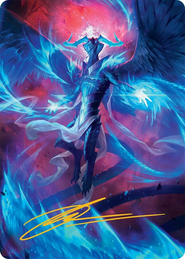 Ugin, Eye of the Storms Art Card (48/54) (Gold-Stamped Signature) [Tarkir: Dragonstorm Art Series] | Good Games Cannington