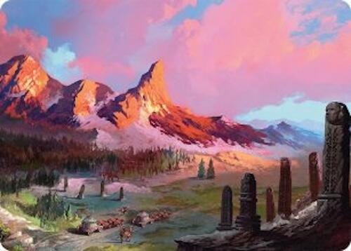 Rugged Highlands Art Card (29/54) [Tarkir: Dragonstorm Art Series] | Good Games Cannington