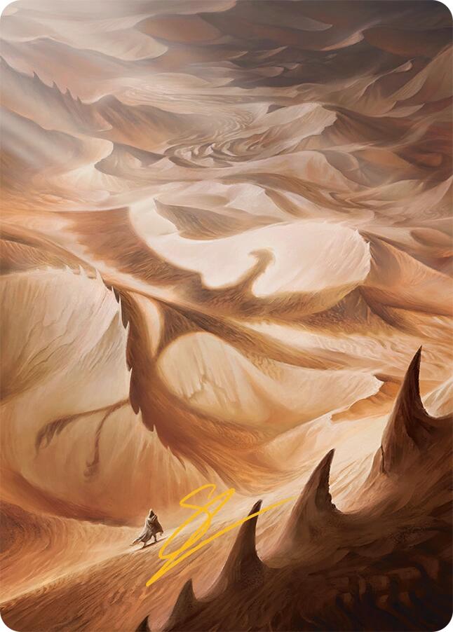 Plains Art Card (30/54) (Gold-Stamped Signature) [Tarkir: Dragonstorm Art Series] | Good Games Cannington