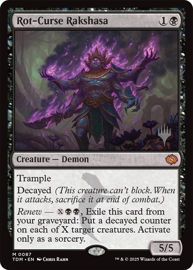 Rot-Curse Rakshasa [Tarkir: Dragonstorm Promos] | Good Games Cannington