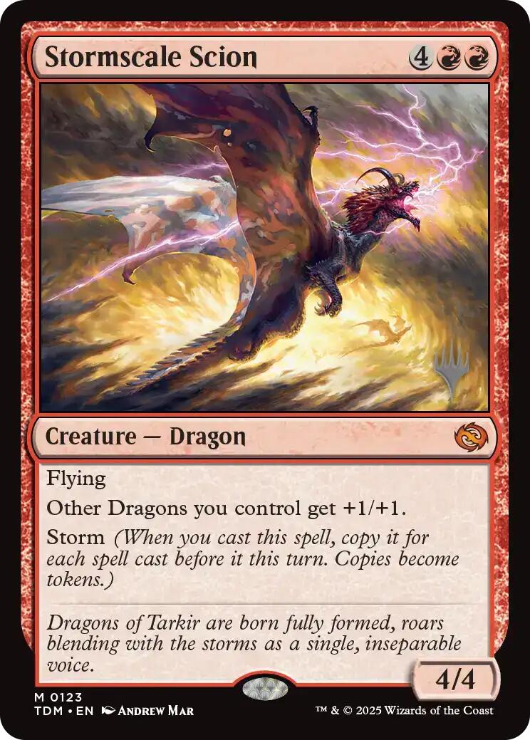 Stormscale Scion [Tarkir: Dragonstorm Promos] | Good Games Cannington