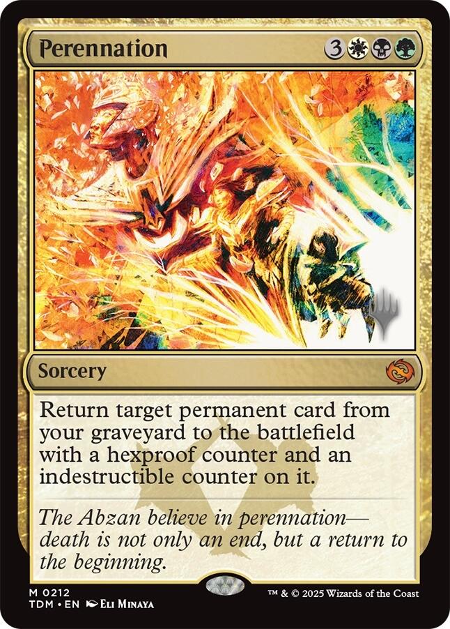 Perennation [Tarkir: Dragonstorm Promos] | Good Games Cannington