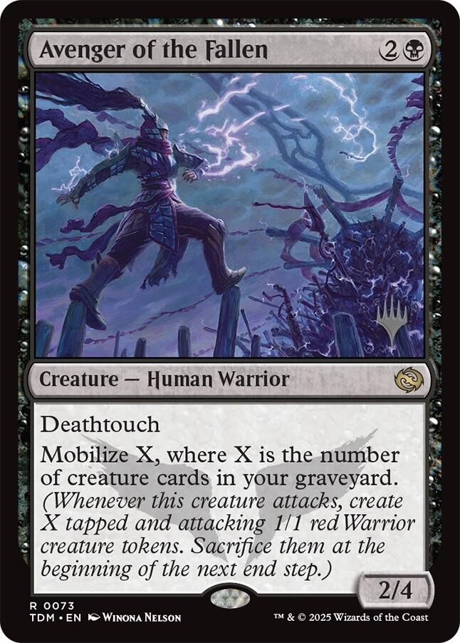 Avenger of the Fallen [Tarkir: Dragonstorm Promos] | Good Games Cannington