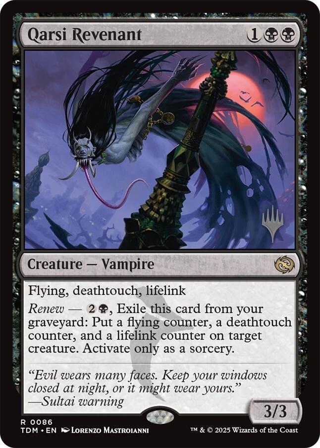 Qarsi Revenant [Tarkir: Dragonstorm Promos] | Good Games Cannington