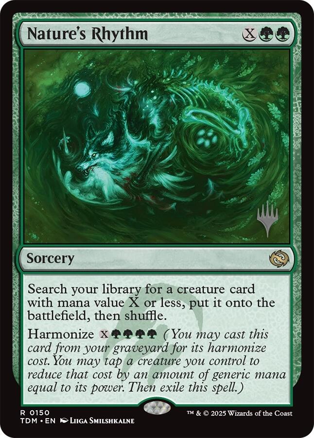 Nature's Rhythm [Tarkir: Dragonstorm Promos] | Good Games Cannington