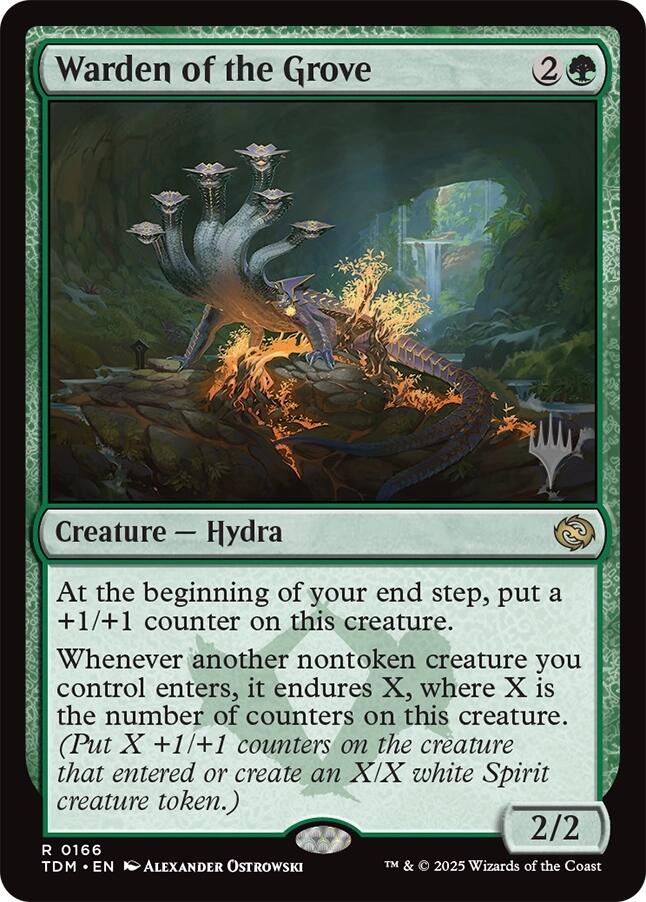 Warden of the Grove [Tarkir: Dragonstorm Promos] | Good Games Cannington