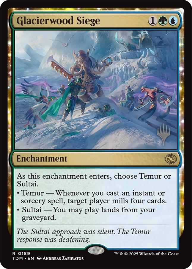 Glacierwood Siege [Tarkir: Dragonstorm Promos] | Good Games Cannington
