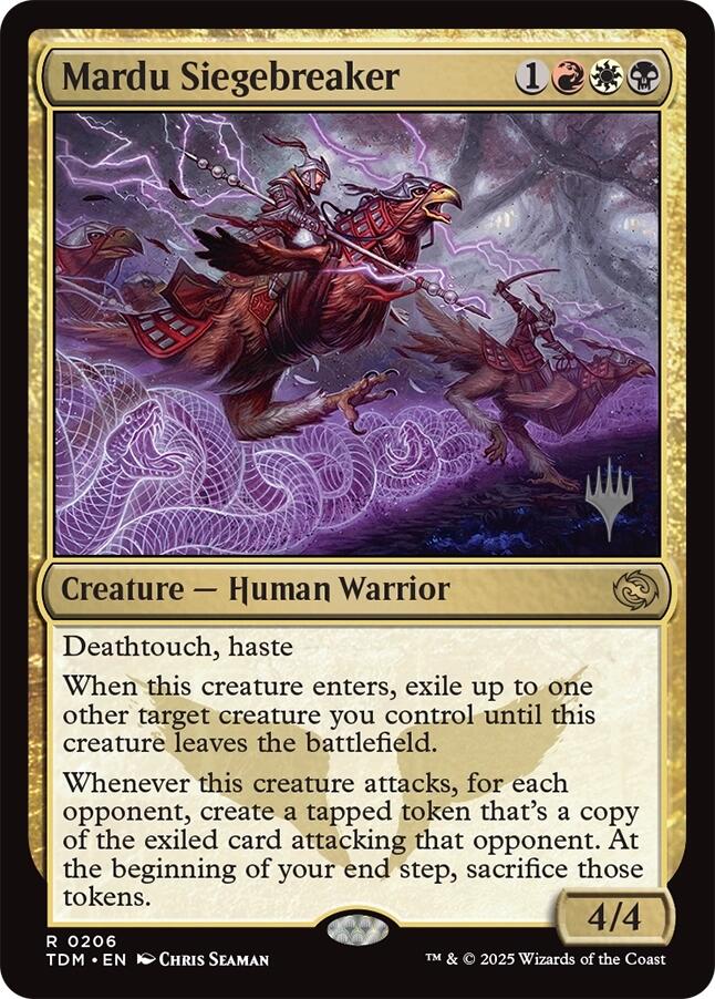 Mardu Siegebreaker [Tarkir: Dragonstorm Promos] | Good Games Cannington