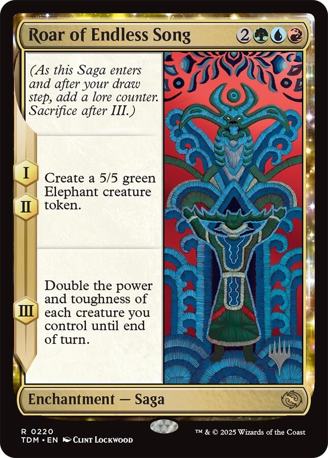 Roar of Endless Song [Tarkir: Dragonstorm Promos] | Good Games Cannington