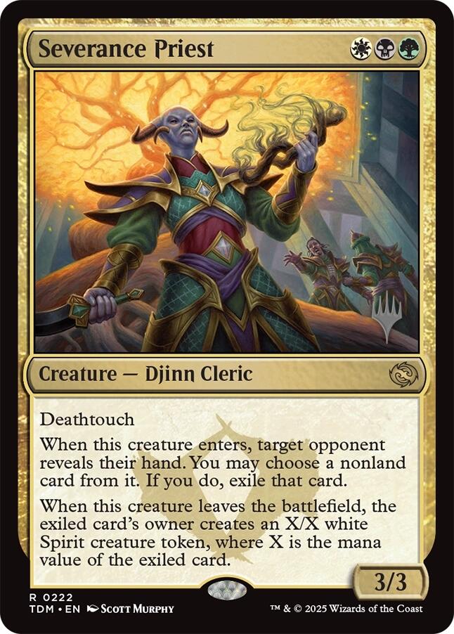 Severance Priest [Tarkir: Dragonstorm Promos] | Good Games Cannington