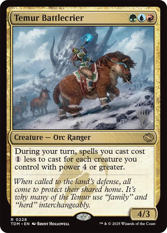 Temur Battlecrier [Tarkir: Dragonstorm Promos] | Good Games Cannington