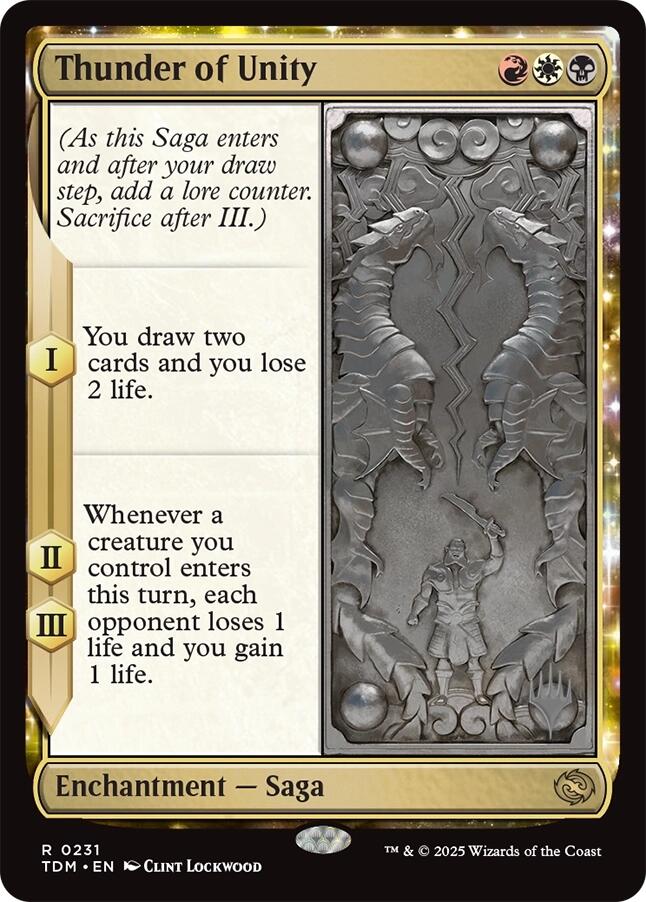 Thunder of Unity [Tarkir: Dragonstorm Promos] | Good Games Cannington