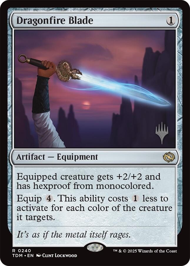 Dragonfire Blade [Tarkir: Dragonstorm Promos] | Good Games Cannington
