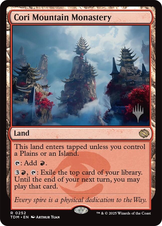 Cori Mountain Monastery [Tarkir: Dragonstorm Promos] | Good Games Cannington