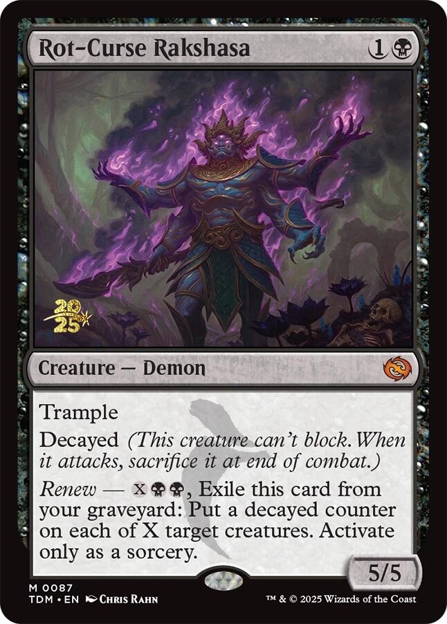 Rot-Curse Rakshasa [Tarkir: Dragonstorm Prerelease Promos] | Good Games Cannington