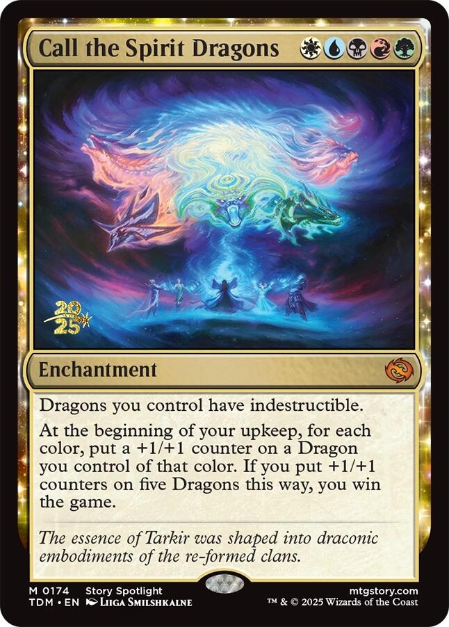 Call the Spirit Dragons [Tarkir: Dragonstorm Prerelease Promos] | Good Games Cannington