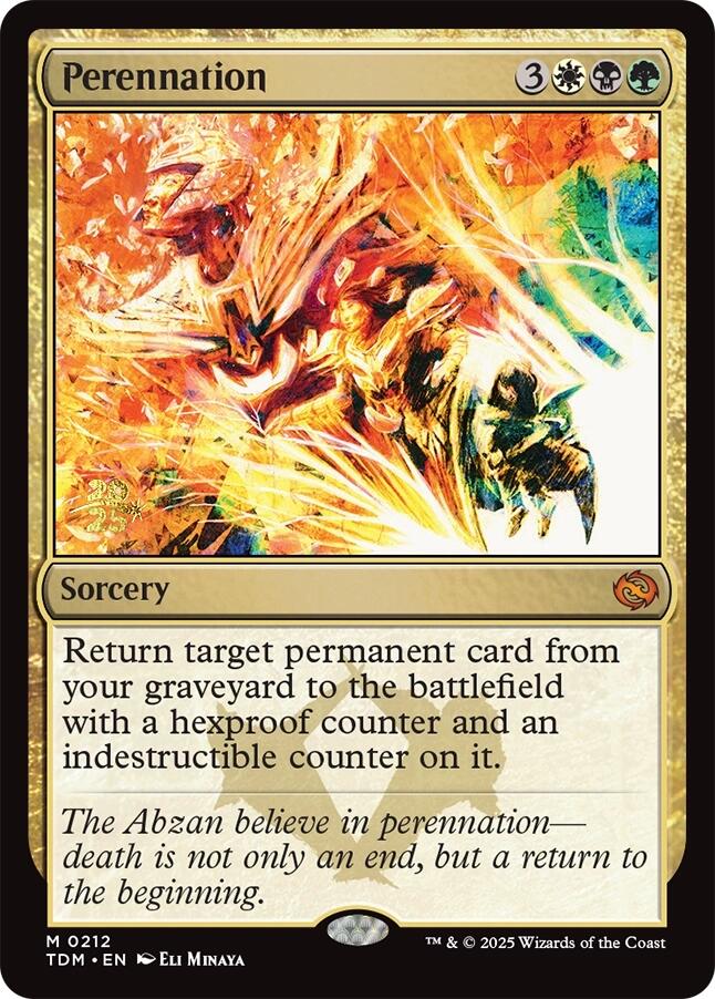 Perennation [Tarkir: Dragonstorm Prerelease Cards] | Good Games Cannington