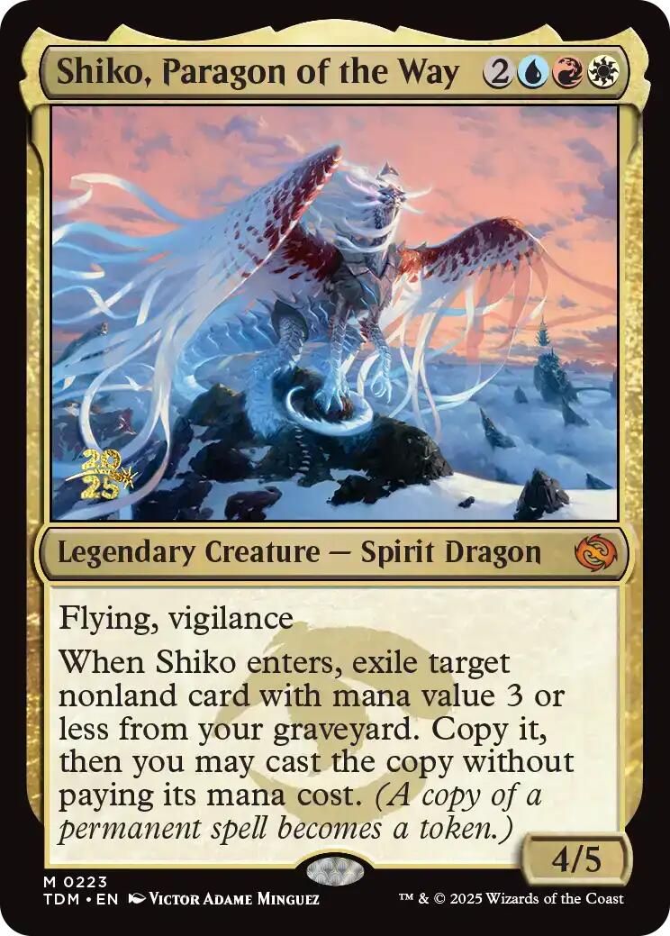 Shiko, Paragon of the Way [Tarkir: Dragonstorm Prerelease Promos] | Good Games Cannington