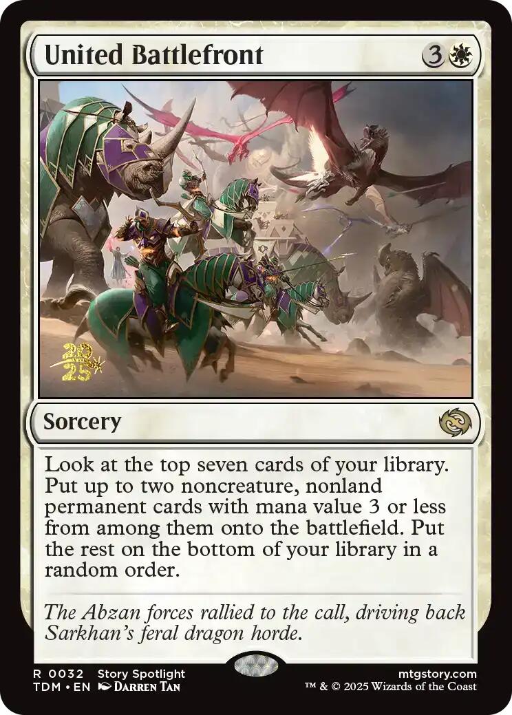 United Battlefront [Tarkir: Dragonstorm Prerelease Promos] | Good Games Cannington