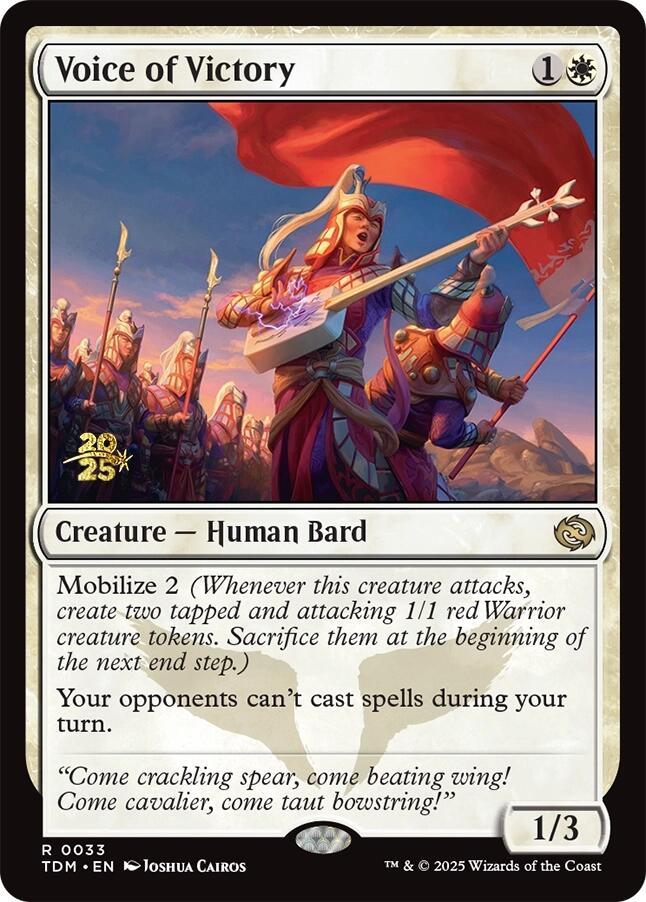 Voice of Victory [Tarkir: Dragonstorm Prerelease Promos] | Good Games Cannington