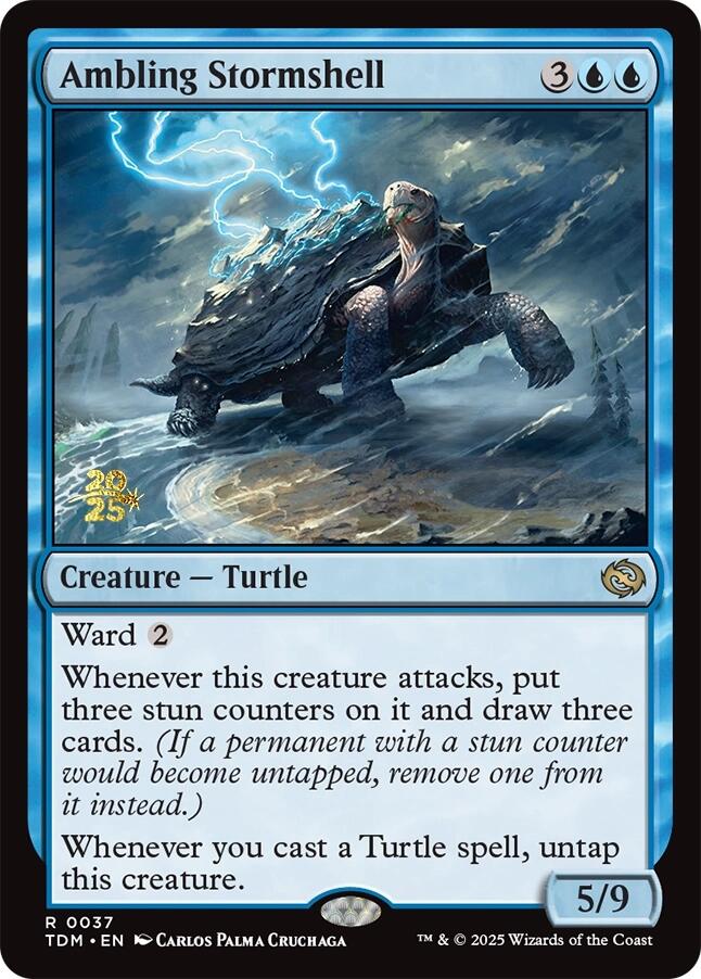 Ambling Stormshell [Tarkir: Dragonstorm Prerelease Promos] | Good Games Cannington