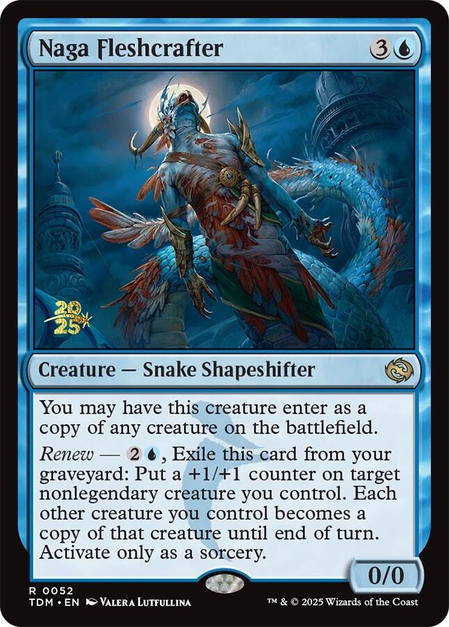 Naga Fleshcrafter [Tarkir: Dragonstorm Prerelease Promos] | Good Games Cannington