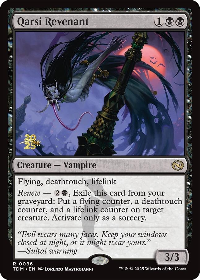 Qarsi Revenant [Tarkir: Dragonstorm Prerelease Promos] | Good Games Cannington