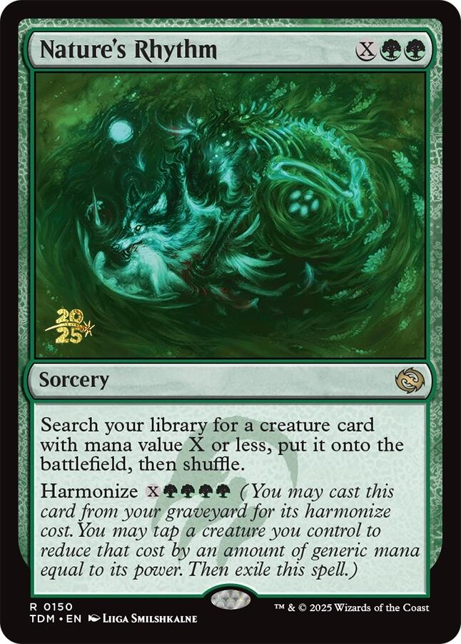 Nature's Rhythm [Tarkir: Dragonstorm Prerelease Promos] | Good Games Cannington