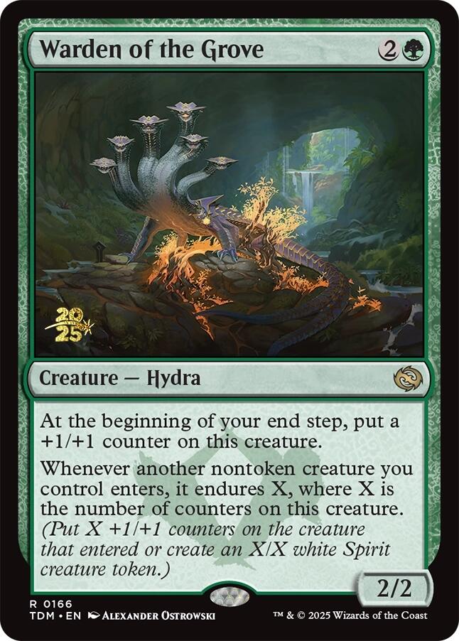 Warden of the Grove [Tarkir: Dragonstorm Prerelease Promos] | Good Games Cannington