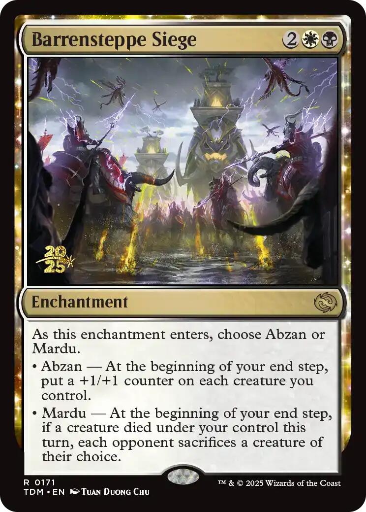 Barrensteppe Siege [Tarkir: Dragonstorm Prerelease Promos] | Good Games Cannington