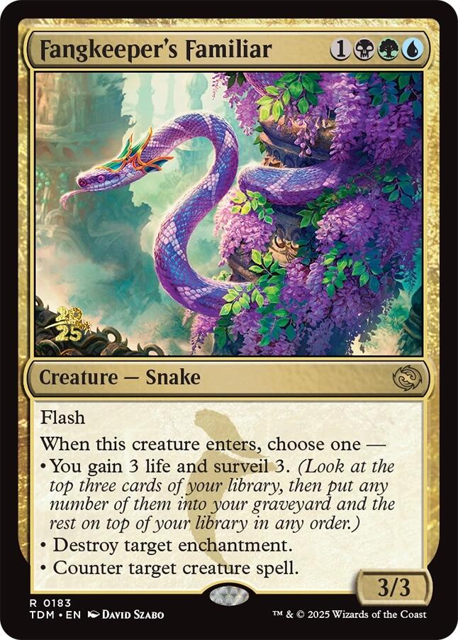 Fangkeeper's Familiar [Tarkir: Dragonstorm Prerelease Promos] | Good Games Cannington