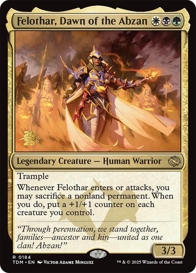 Felothar, Dawn of the Abzan [Tarkir: Dragonstorm Prerelease Promos] | Good Games Cannington