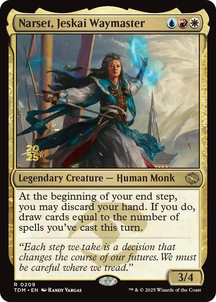 Narset, Jeskai Waymaster [Tarkir: Dragonstorm Prerelease Promos] | Good Games Cannington